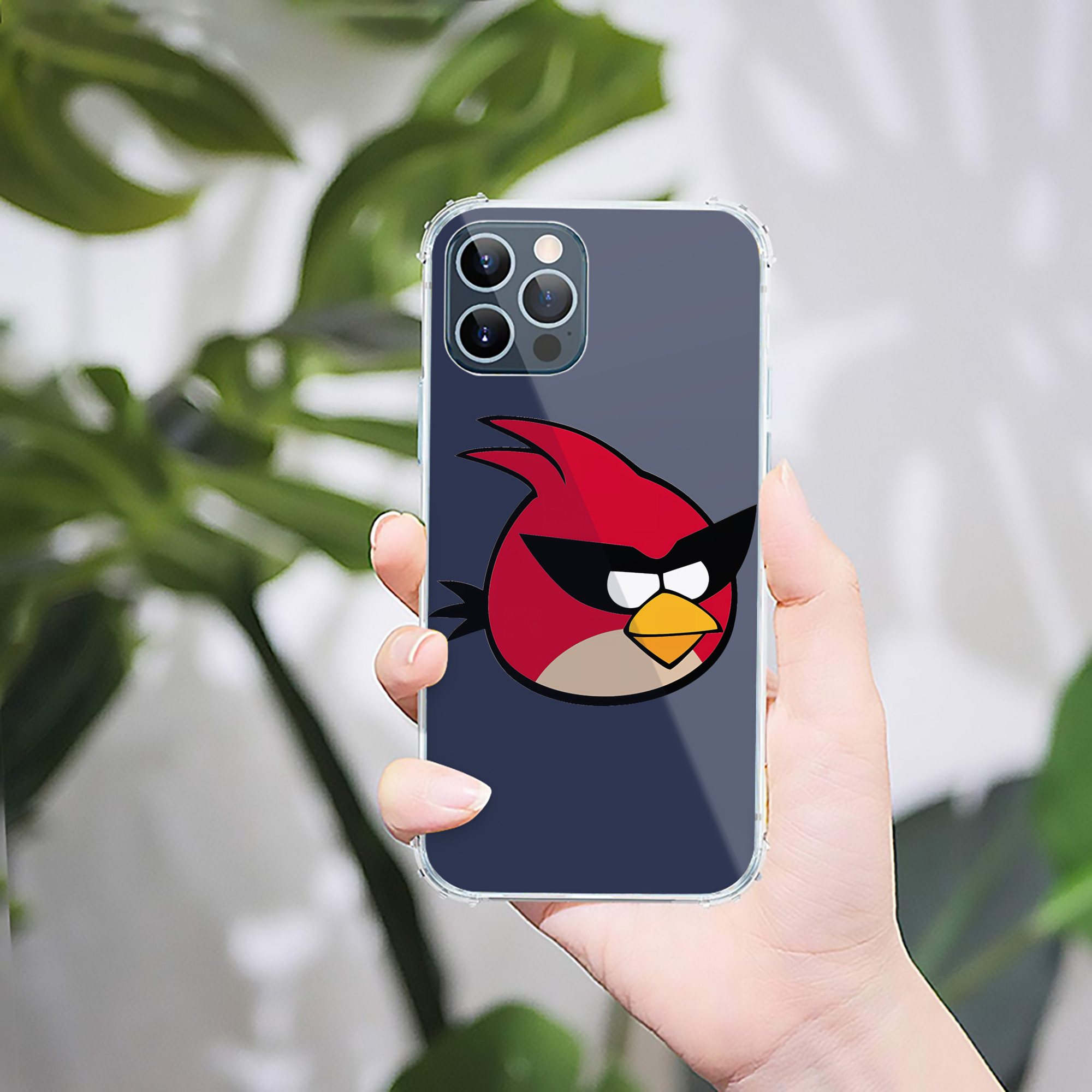 （画像用） Angry Birds アングリーバード 【iPhone 12シリーズ対応】透明スマホケース（クリアソフトケース）